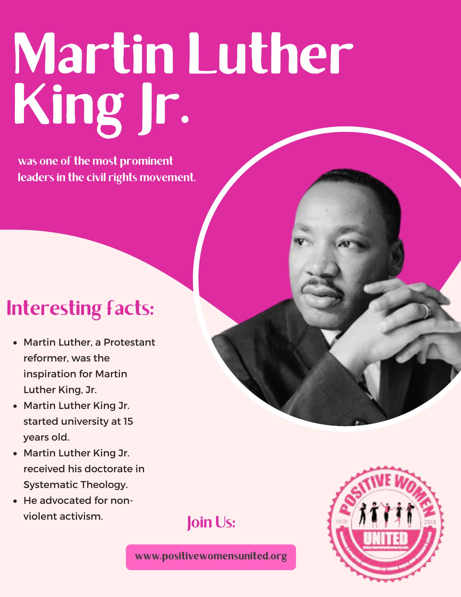 Positive Women United Honors Dr.Martin Luther King Jr Legacy For Peace and Unity
