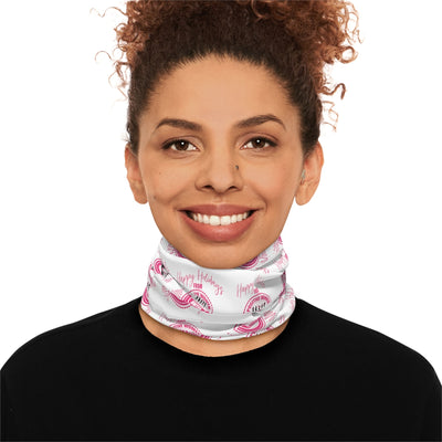 Winter Holiday Neck Gaiter With Drawstring
